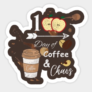 100 Days of Coffee & Chaos Sticker